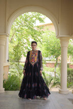 Navratri Bandhani Kutchi Gown – Festive Garba Wear