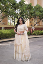 Glory Satin Bridal Lehenga Choli with Dupatta – Wedding & Sangeet Wear