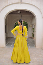 Navratri Roman Gota-Patti Lehenga with Kutchi Top – Garba Wear
