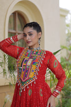 Navratri Bandhani Kutchi Gown – Festive Garba Wear
