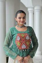 Navratri Bandhani Kutchi Patchwork Top – Garba & Daily Wear