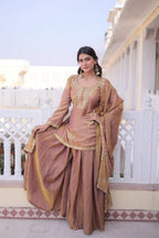 Fendi Crush Top-Sharara-Dupatta Set – Wedding Sangeet Wear