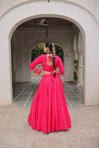 Navratri Roman Gota-Patti Lehenga with Kutchi Top – Garba Wear