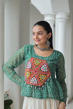 Navratri Bandhani Kutchi Patchwork Top – Garba & Daily Wear